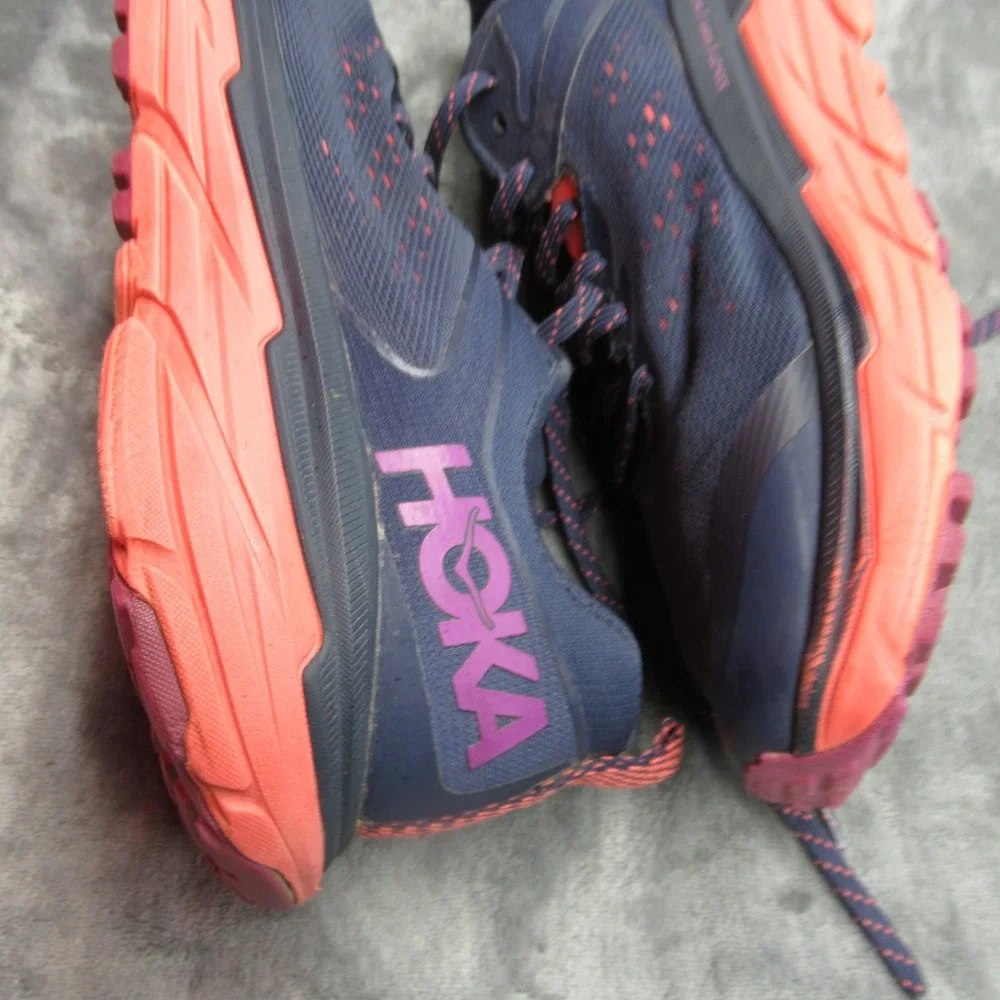 Hoka Running Shoes Womens 9 B Blue Challenger ATR 6 Lightweight Lace-Up Athletic